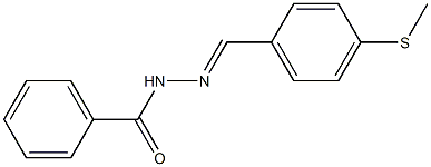 N'-{(E)-[4-(methylsulfanyl)phenyl]methylidene}benzohydrazide Structure