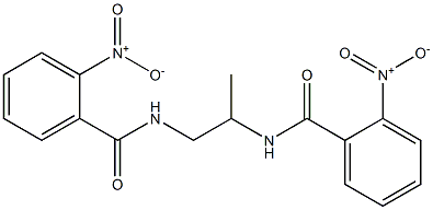 N-{1-methyl-2-[(2-nitrobenzoyl)amino]ethyl}-2-nitrobenzamide 结构式