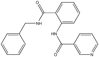 N-{2-[(benzylamino)carbonyl]phenyl}nicotinamide Structure