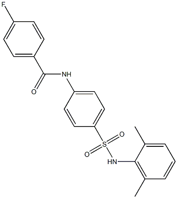 N-{4-[(2,6-dimethylanilino)sulfonyl]phenyl}-4-fluorobenzamide Structure