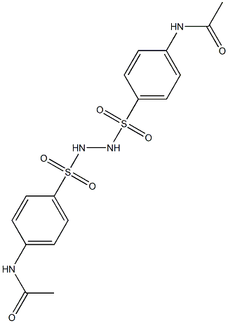 N-{4-[(2-{[4-(acetylamino)phenyl]sulfonyl}hydrazino)sulfonyl]phenyl}acetamide Structure