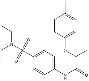  N-{4-[(diethylamino)sulfonyl]phenyl}-2-(4-methylphenoxy)propanamide