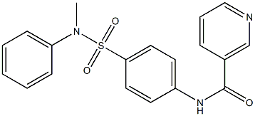 N-{4-[(methylanilino)sulfonyl]phenyl}nicotinamide Structure