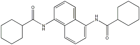 N-{5-[(cyclohexylcarbonyl)amino]-1-naphthyl}cyclohexanecarboxamide Structure