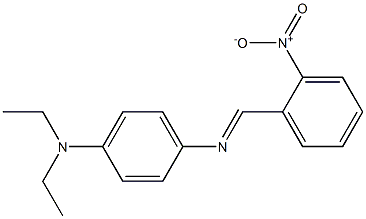 N-[4-(diethylamino)phenyl]-N-[(E)-(2-nitrophenyl)methylidene]amine 结构式