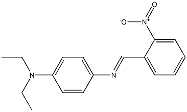 N-[4-(diethylamino)phenyl]-N-[(E)-(2-nitrophenyl)methylidene]amine Structure