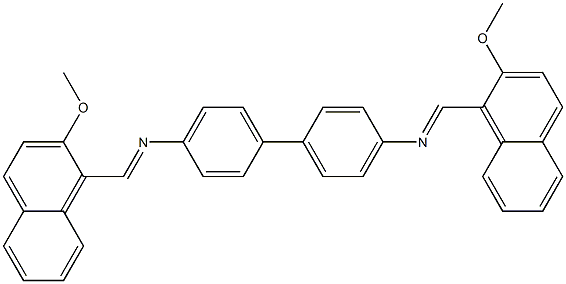 N-[(E)-(2-methoxy-1-naphthyl)methylidene]-N-(4'-{[(E)-(2-methoxy-1-naphthyl)methylidene]amino}[1,1'-biphenyl]-4-yl)amine|