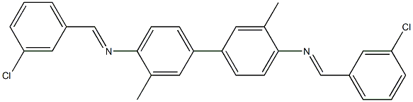  N-[(E)-(3-chlorophenyl)methylidene]-N-(4'-{[(E)-(3-chlorophenyl)methylidene]amino}-3,3'-dimethyl[1,1'-biphenyl]-4-yl)amine