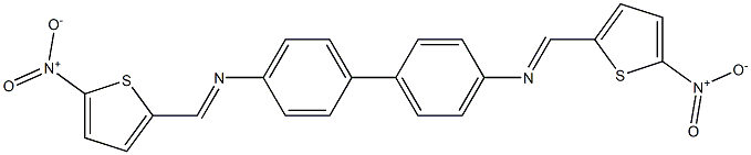  N-[(E)-(5-nitro-2-thienyl)methylidene]-N-(4'-{[(E)-(5-nitro-2-thienyl)methylidene]amino}[1,1'-biphenyl]-4-yl)amine