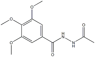 N'-acetyl-3,4,5-trimethoxybenzohydrazide Structure