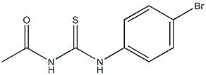 N-acetyl-N'-(4-bromophenyl)thiourea Structure