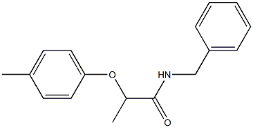 N-benzyl-2-(4-methylphenoxy)propanamide Struktur