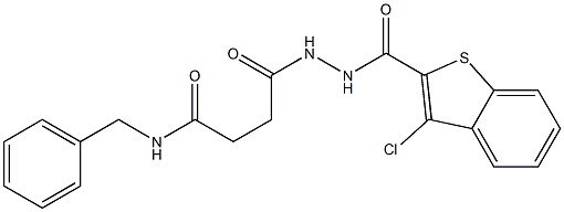 N-benzyl-4-{2-[(3-chloro-1-benzothiophen-2-yl)carbonyl]hydrazino}-4-oxobutanamide