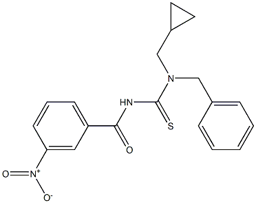 N-benzyl-N-(cyclopropylmethyl)-N'-(3-nitrobenzoyl)thiourea