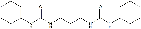 N-cyclohexyl-N'-(3-{[(cyclohexylamino)carbonyl]amino}propyl)urea 结构式