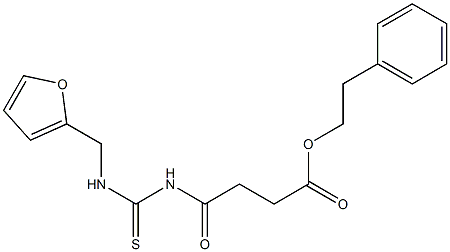  phenethyl 4-({[(2-furylmethyl)amino]carbothioyl}amino)-4-oxobutanoate