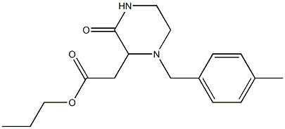 propyl 2-[1-(4-methylbenzyl)-3-oxo-2-piperazinyl]acetate
