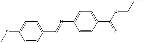 propyl 4-({(E)-[4-(methylsulfanyl)phenyl]methylidene}amino)benzoate