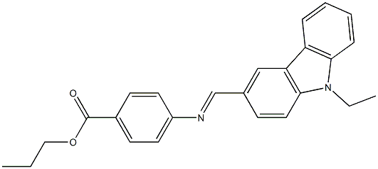 propyl 4-{[(E)-(9-ethyl-9H-carbazol-3-yl)methylidene]amino}benzoate