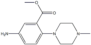 methyl 5-amino-2-(4-methylpiperazino)benzenecarboxylate,,结构式