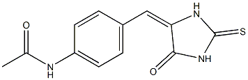 N-{4-[(5-oxo-2-thioxotetrahydro-4H-imidazol-4-yliden)methyl]phenyl}acetamide