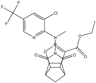 ethyl 10-[[3-chloro-5-(trifluoromethyl)-2-pyridinyl](methyl)amino]-9,11-dioxo-3-oxa-4,10-diazatetracyclo[5.5.1.0~2,6~.0~8,12~]tridec-4-ene-5-carboxylate Structure