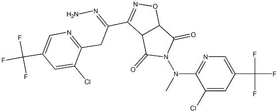 3-{2-[3-chloro-5-(trifluoromethyl)-2-pyridinyl]ethanehydrazonoyl}-5-[[3-chloro-5-(trifluoromethyl)-2-pyridinyl](methyl)amino]-3aH-pyrrolo[3,4-d]isoxazole-4,6(5H,6aH)-dione