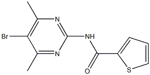 N-(5-bromo-4,6-dimethyl-2-pyrimidinyl)-2-thiophenecarboxamide Structure