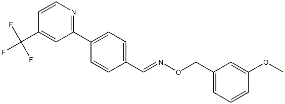  4-[4-(trifluoromethyl)-2-pyridinyl]benzenecarbaldehyde O-(3-methoxybenzyl)oxime