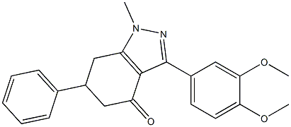 3-(3,4-dimethoxyphenyl)-1-methyl-6-phenyl-1,5,6,7-tetrahydro-4H-indazol-4-one