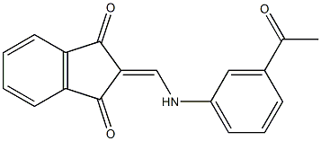 2-[(3-acetylanilino)methylene]-1H-indene-1,3(2H)-dione