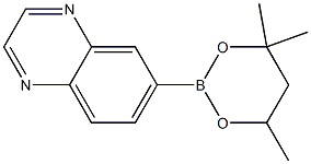 6-(4,4,6-Trimethyl-1,3,2-dioxaborinan-2-yl)quinoxaline 结构式