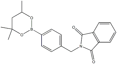 2-[4-(4,4,6-Trimethyl-1,3,2-dioxaborinan-2-yl)benzyl]-1H-isoindole-1,3(2H)-dione,,结构式