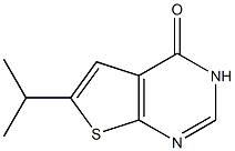 6-异丙基-3H-噻吩[2,3-D]嘧啶-4-酮, , 结构式