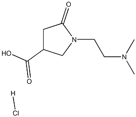 1-[2-(dimethylamino)ethyl]-5-oxopyrrolidine-3-carboxylic acid hydrochloride Struktur