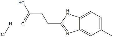 3-(5-methyl-1H-benzimidazol-2-yl)propanoic acid hydrochloride
