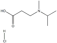 3-[isopropyl(methyl)amino]propanoic acid hydrochloride Struktur