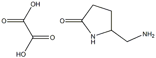 5-(aminomethyl)pyrrolidin-2-one oxalate Struktur