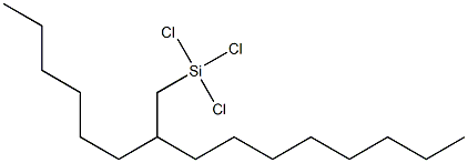 7-(trichlorosilylmethyl)pentadecane,tech-95 Structure