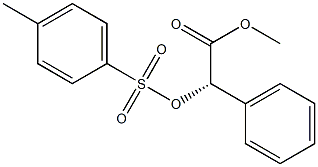 [S,(+)]-α-[(p-トリルスルホニル)オキシ]ベンゼン酢酸メチル 化学構造式