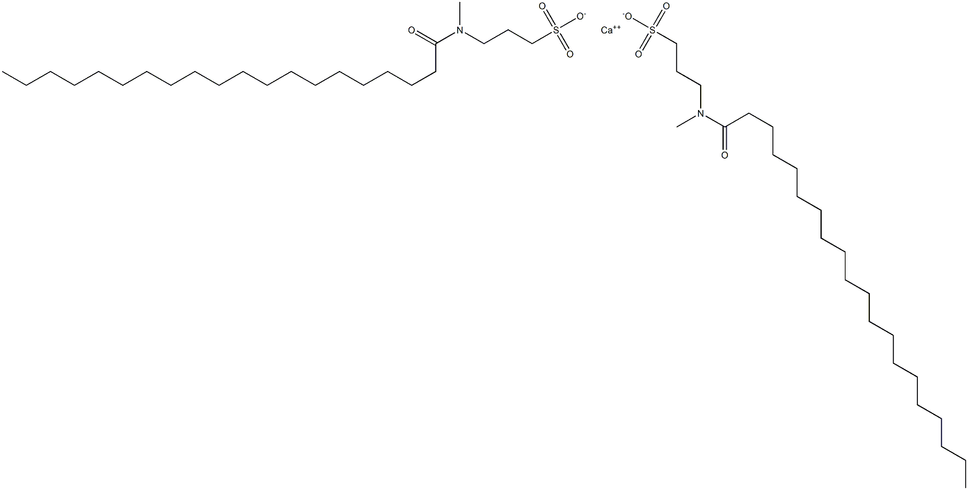 ビス[3-[N-(1-オキソイコシル)-N-メチルアミノ]-1-プロパンスルホン酸]カルシウム 化学構造式