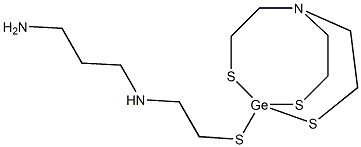 1-[2-[(3-Aminopropyl)amino]ethylthio]-2,8,9-trithia-5-aza-1-germabicyclo[3.3.3]undecane,,结构式