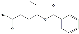 4-Benzoyloxyhexanoic acid Struktur