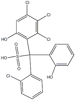 (2-Chlorophenyl)(2,3,4-trichloro-6-hydroxyphenyl)(2-hydroxyphenyl)methanesulfonic acid