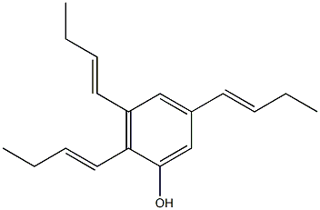 2,3,5-Tri(1-butenyl)phenol Structure