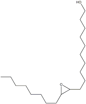 11,12-Epoxyicosan-1-ol,,结构式