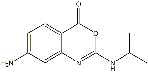 2-Isopropylamino-7-amino-4H-3,1-benzoxazin-4-one Structure