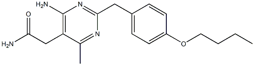 6-Amino-2-(4-butoxybenzyl)-4-methyl-5-pyrimidineacetamide