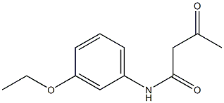 3'-エトキシアセト酢酸アニリド 化学構造式