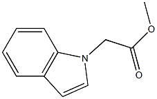 1H-Indole-1-acetic acid methyl ester Struktur